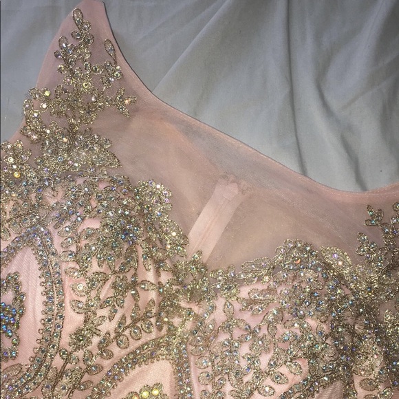 PINK AND GOLD DRESS - Picture 4 of 8